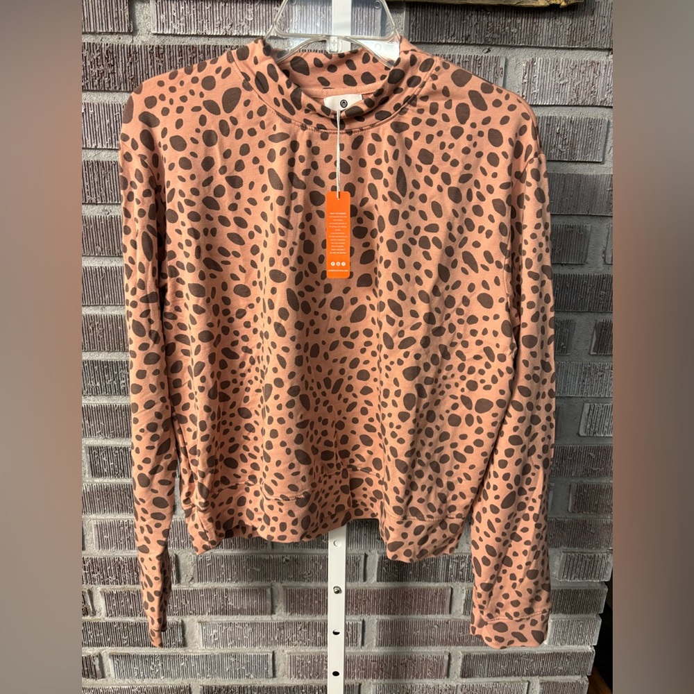 NET Sundry Animal Print Top